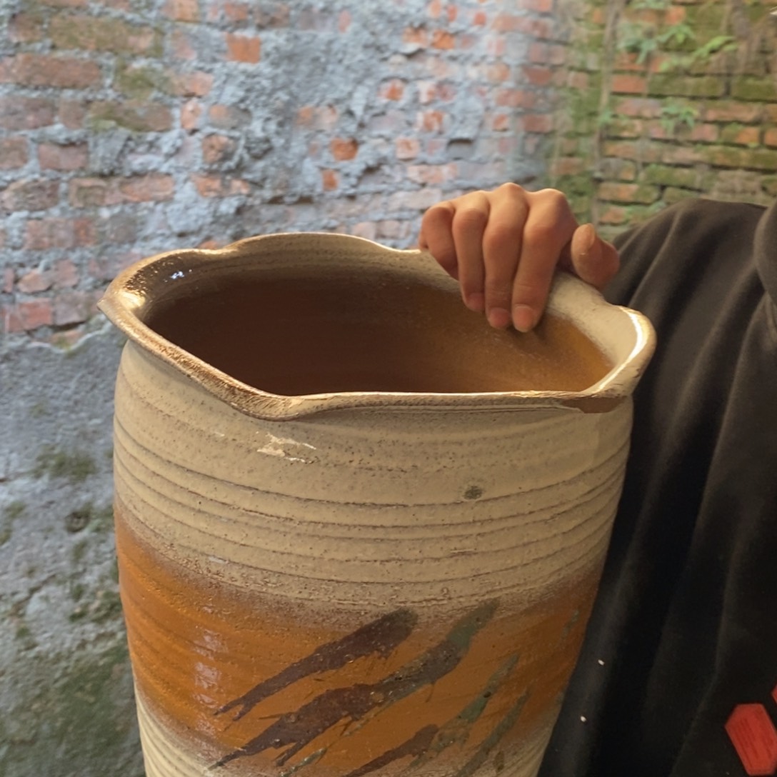 紫砂花盆瑕疵25/31、bjyg