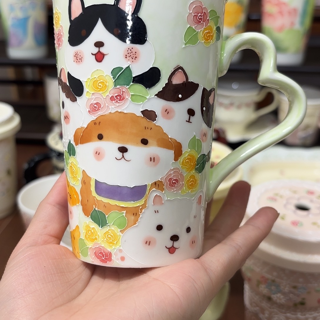 丫***丫景德镇原创手绘陶瓷