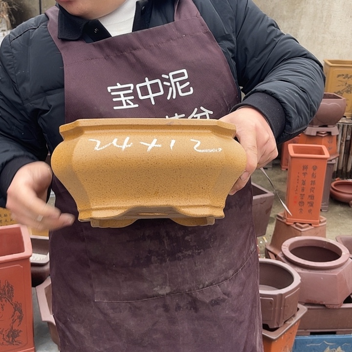 紫砂花盆紫砂等传统