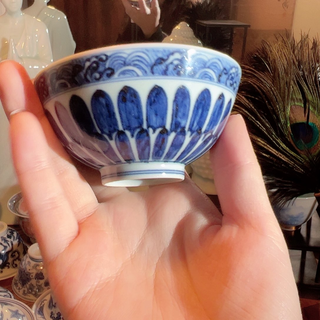 景德镇陶瓷青花主人杯