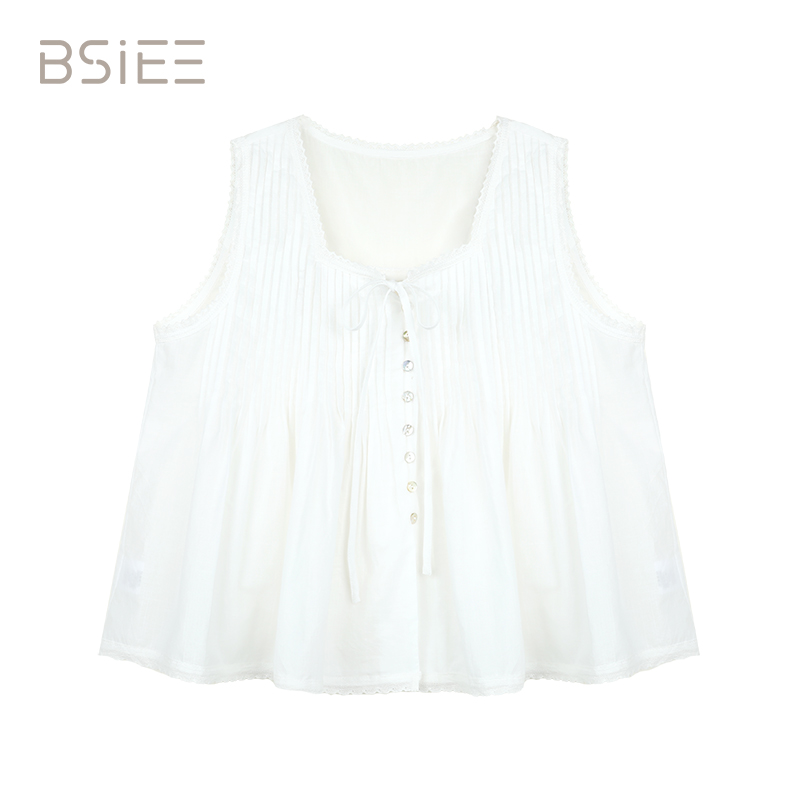 通勤显瘦时尚休闲打条无袖小衫