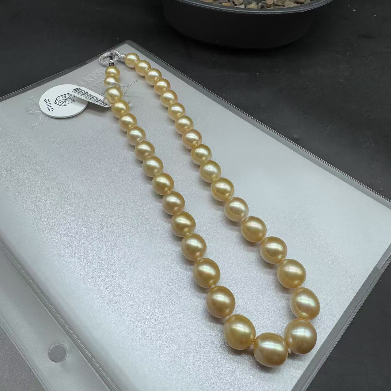 【玉经纶】-30119/Q47-南洋金珍珠珠链