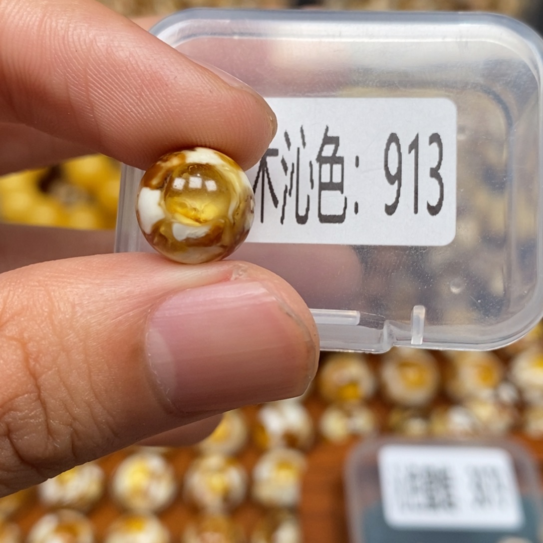 猴头核桃把件沁色圆珠老型913