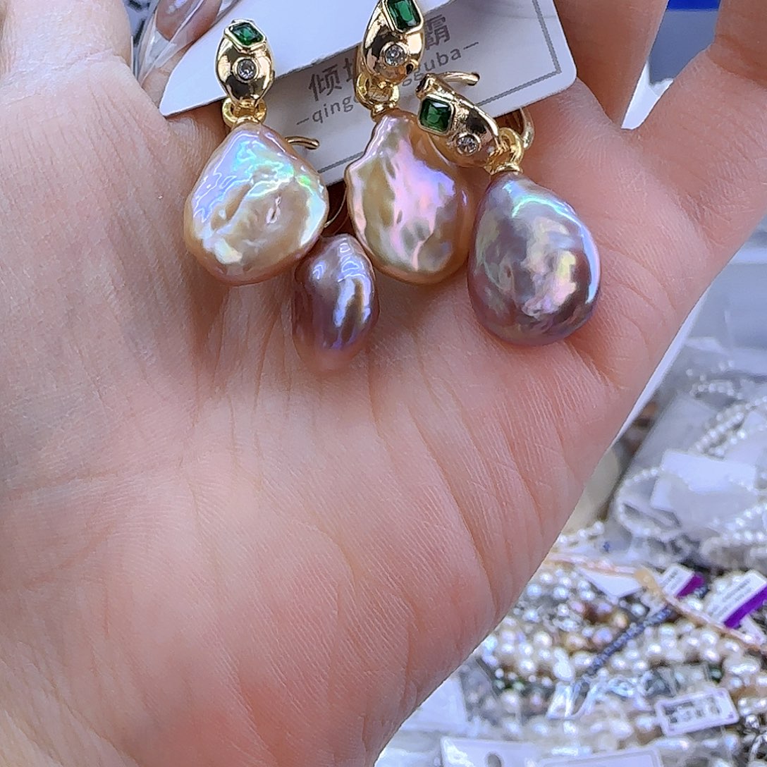 银S925镶嵌项链定制28淡水珍珠