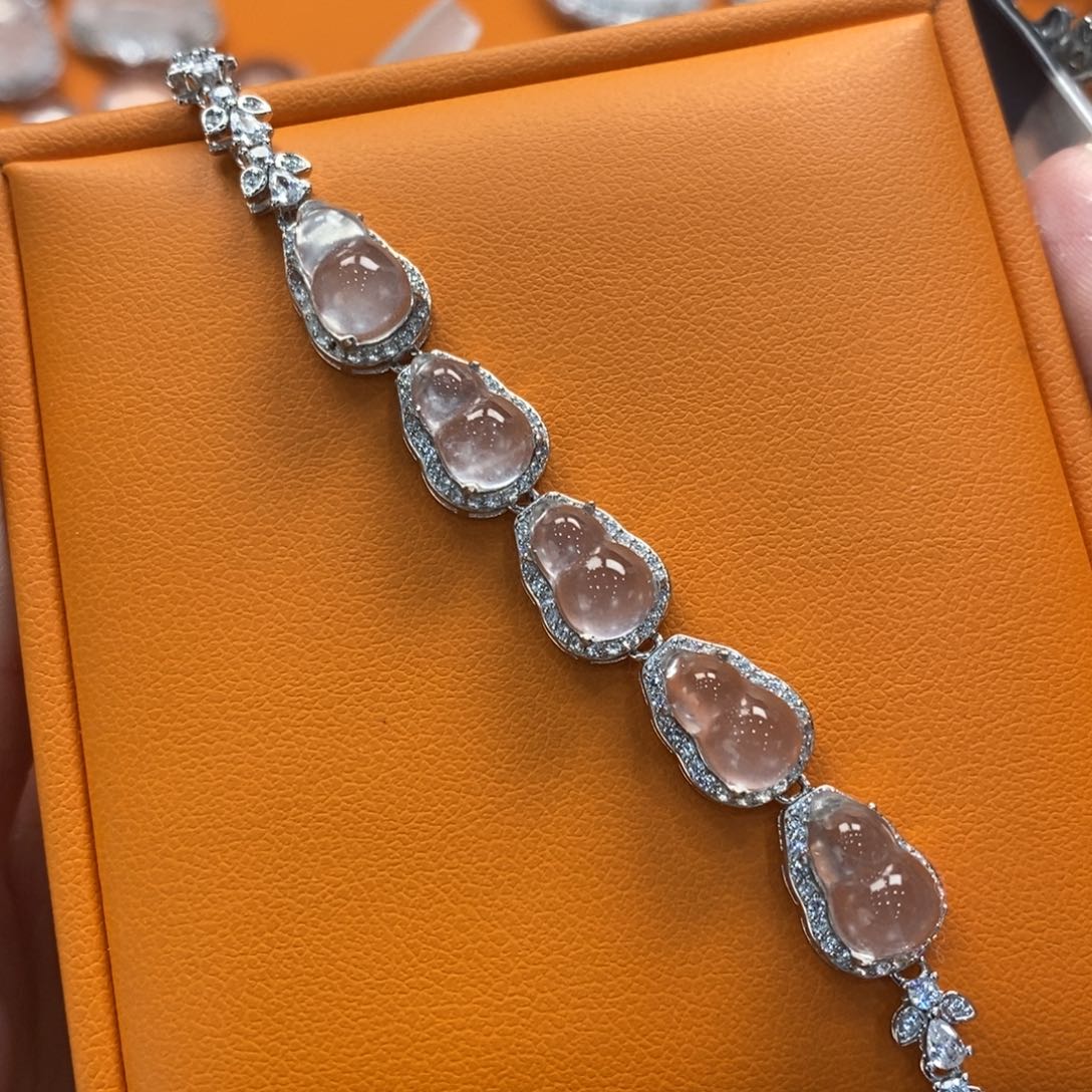 石英质玉吊坠(赠链)银S925镶嵌目***_