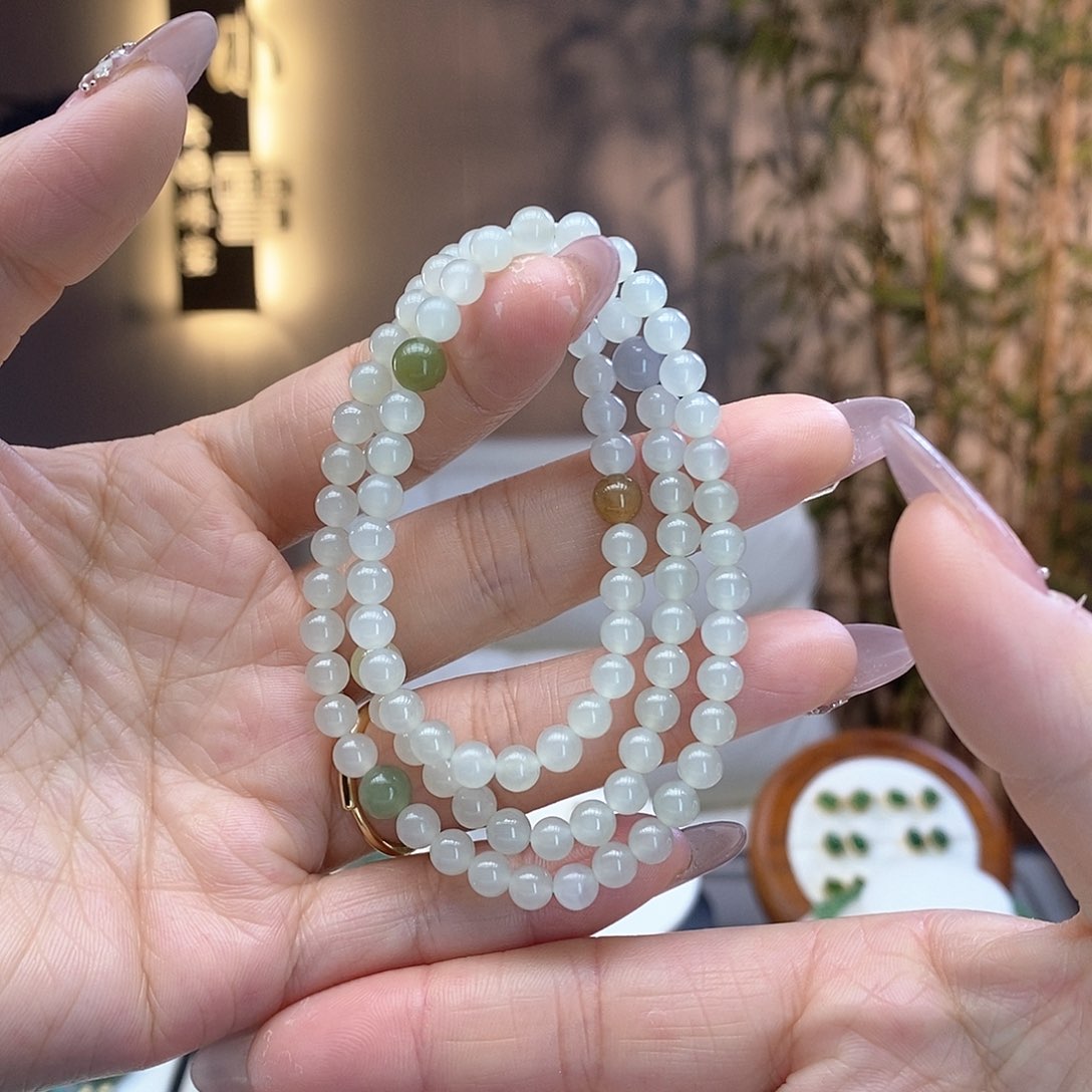 和田玉手串未镶嵌