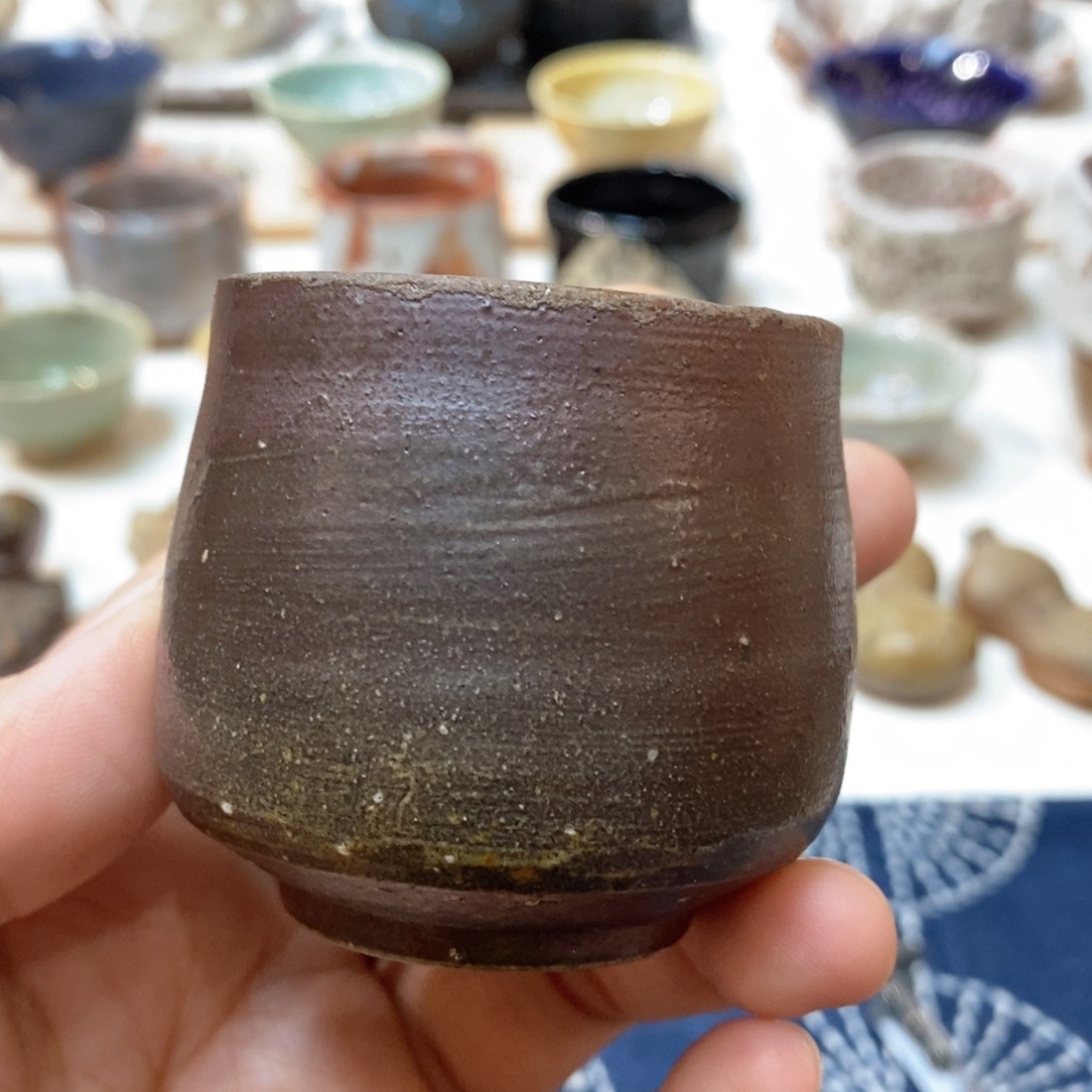 柴烧侘寂粗陶茶具 