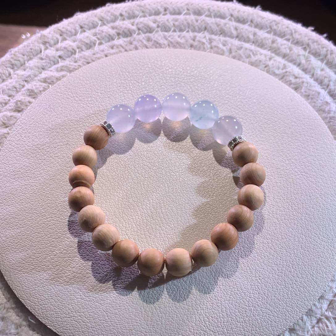 散珠翡翠 天然缅a冰马卡龙半串