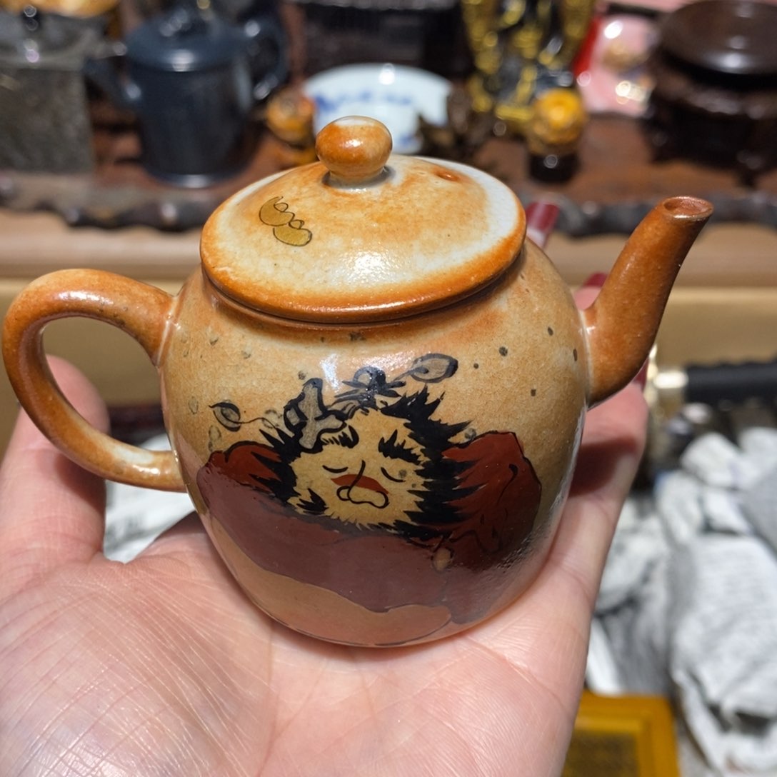 紫砂茶壶密胺手绘陶瓷