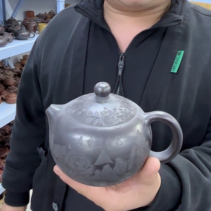 茶壶紫砂宜兴紫砂壶处理