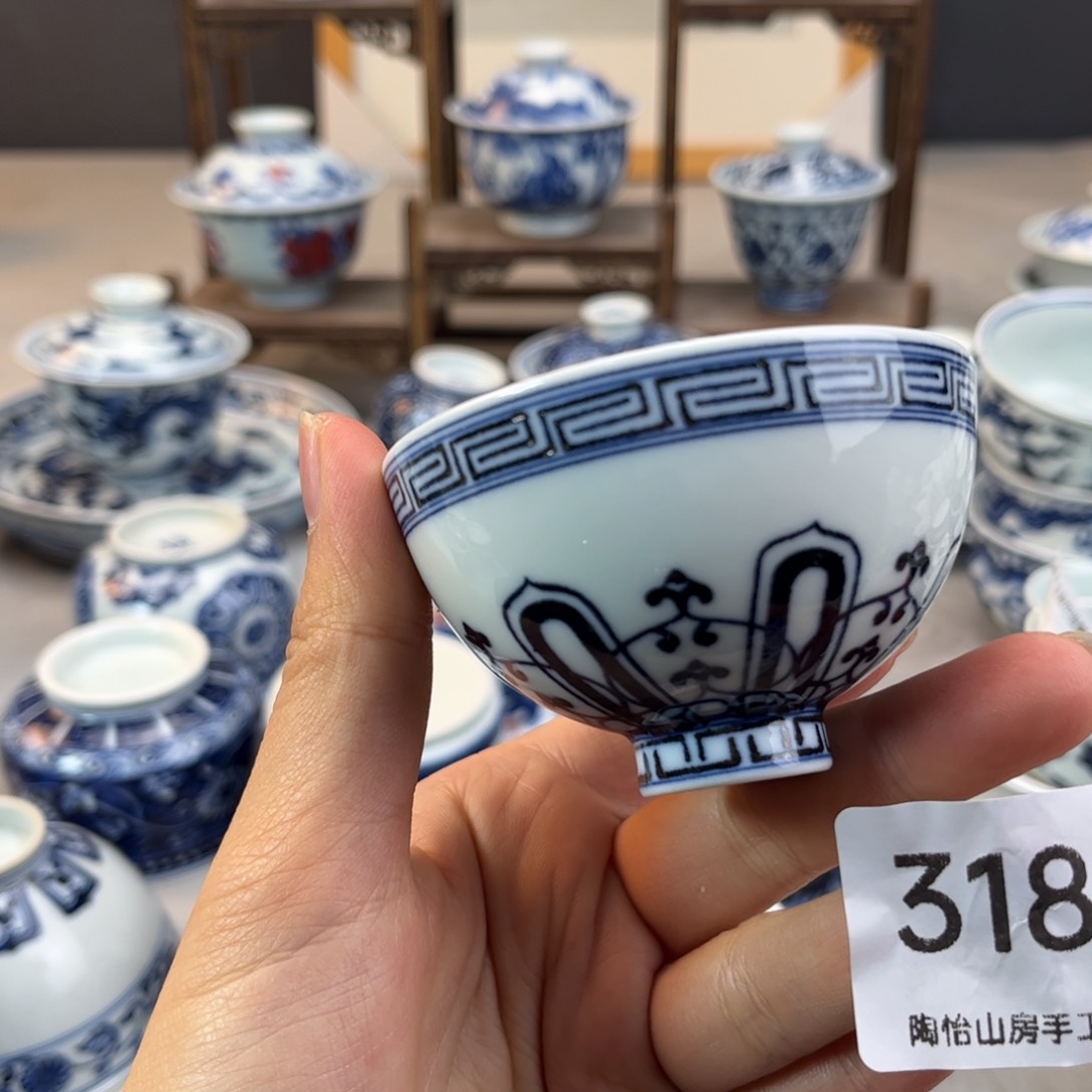 景德镇陶瓷手绘杯3187燕子