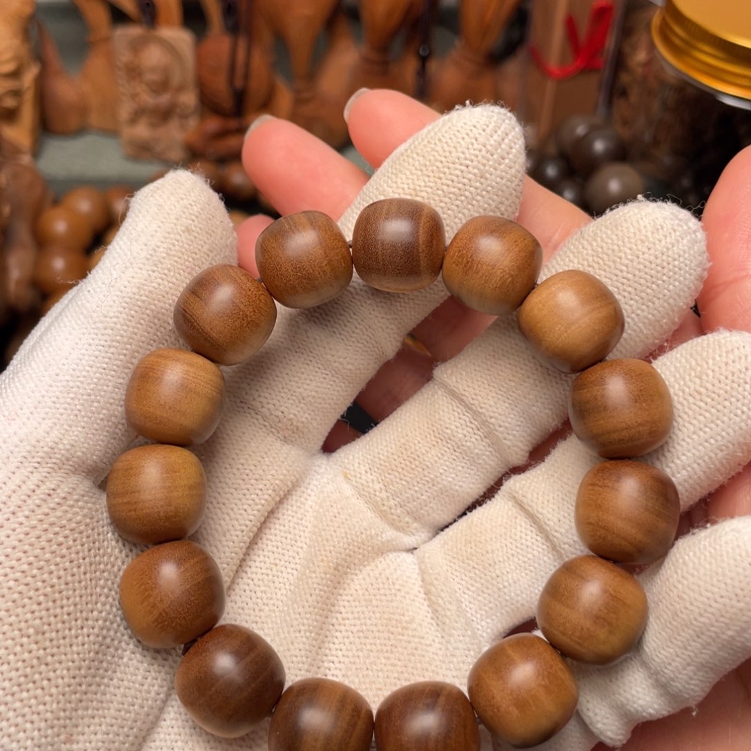 檀香木手串/手链小**?迈索尔老山檀13/14