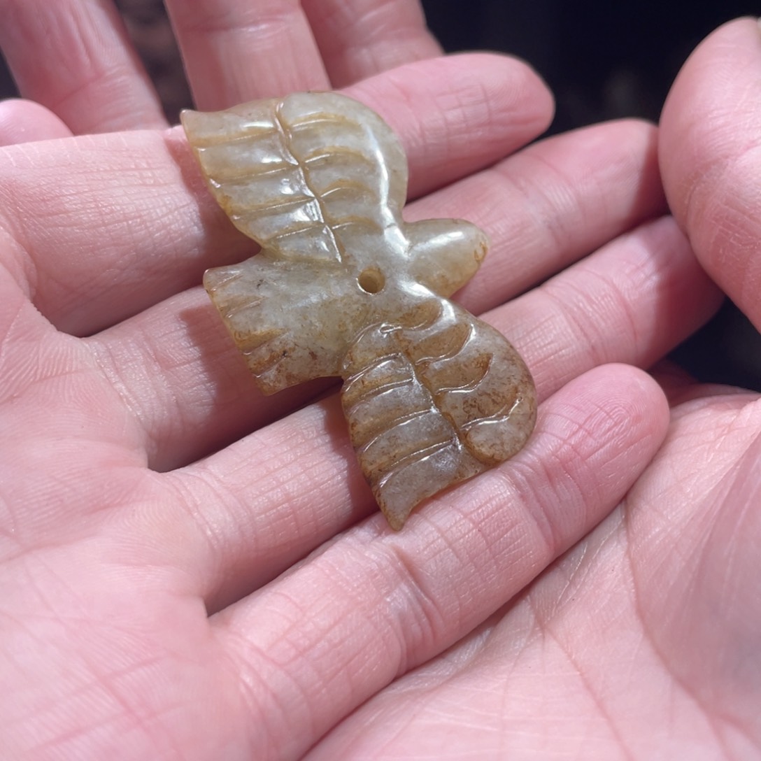 和田玉无未镶嵌青**玛