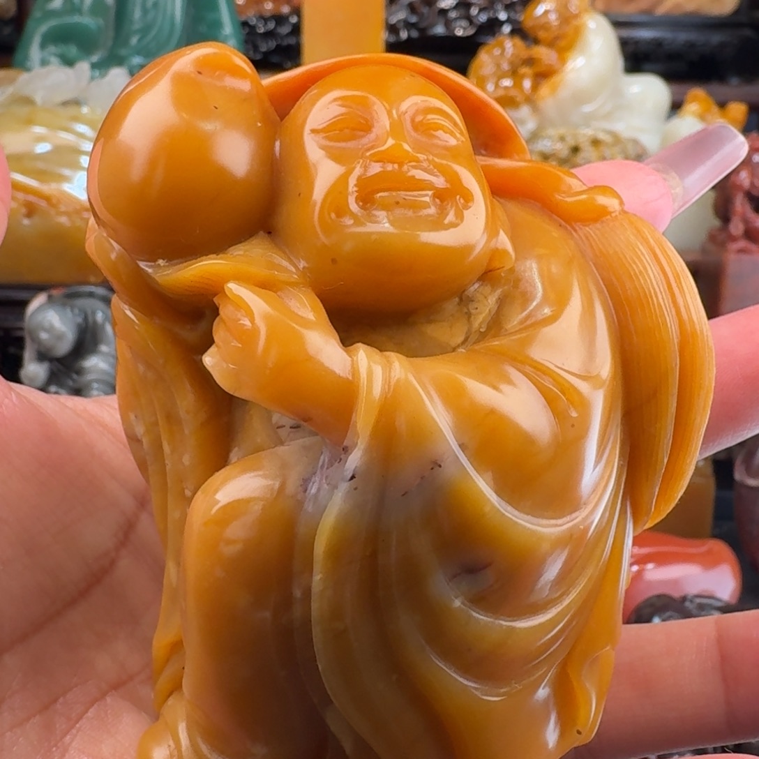 寿山石北部田黄摆件