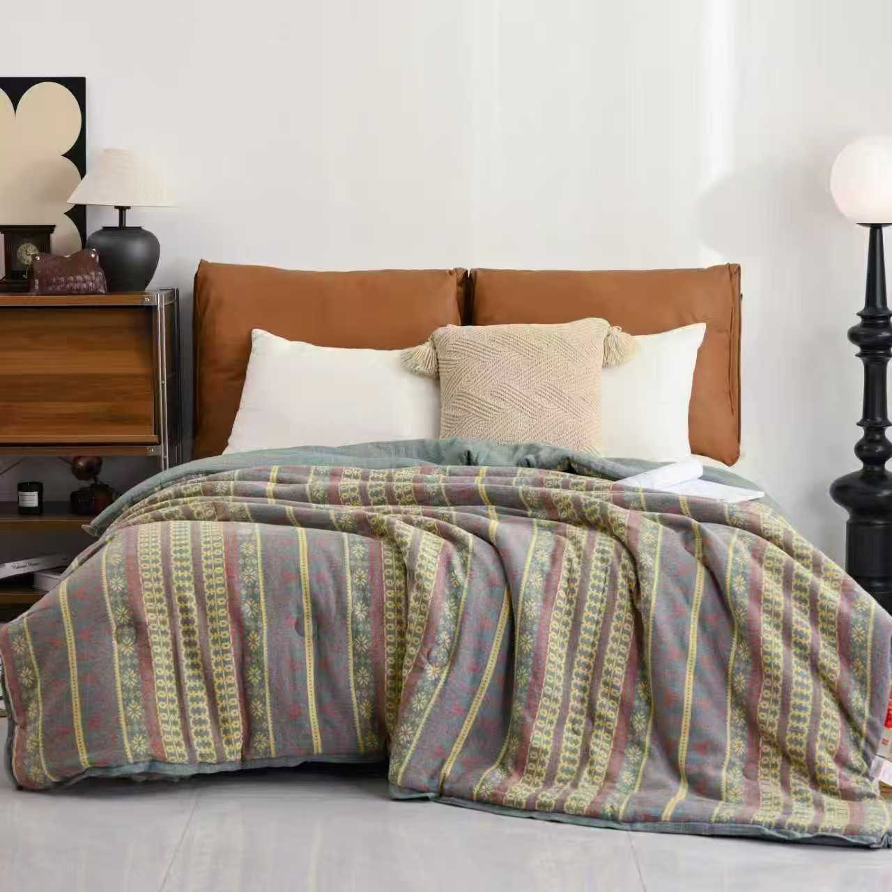 波西之鹿-双层纱柔软舒适亲肤高奢提花四件套