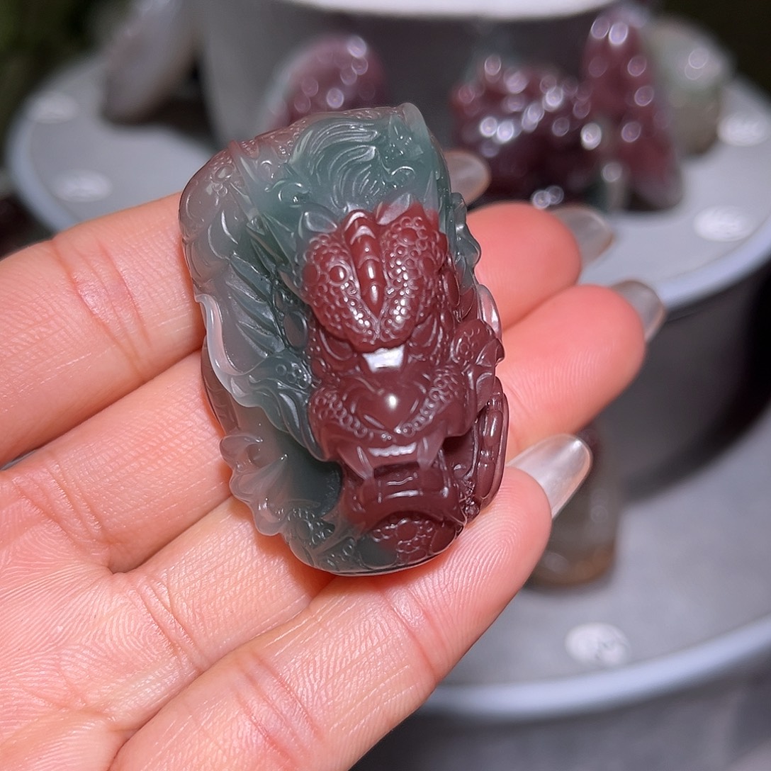 流***星玛瑙/玉髓未镶嵌颈饰