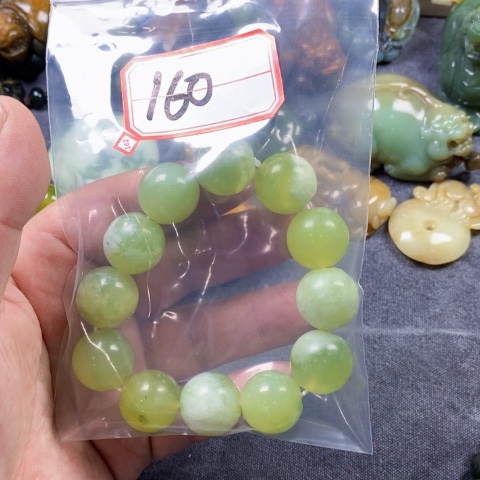 未镶嵌蛇纹石玉手链秋**风