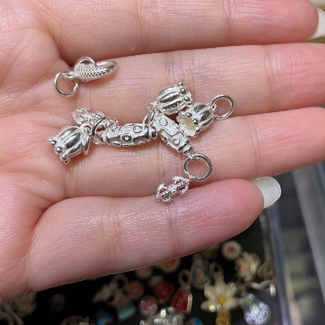 吊坠足银纯银时尚百搭配件