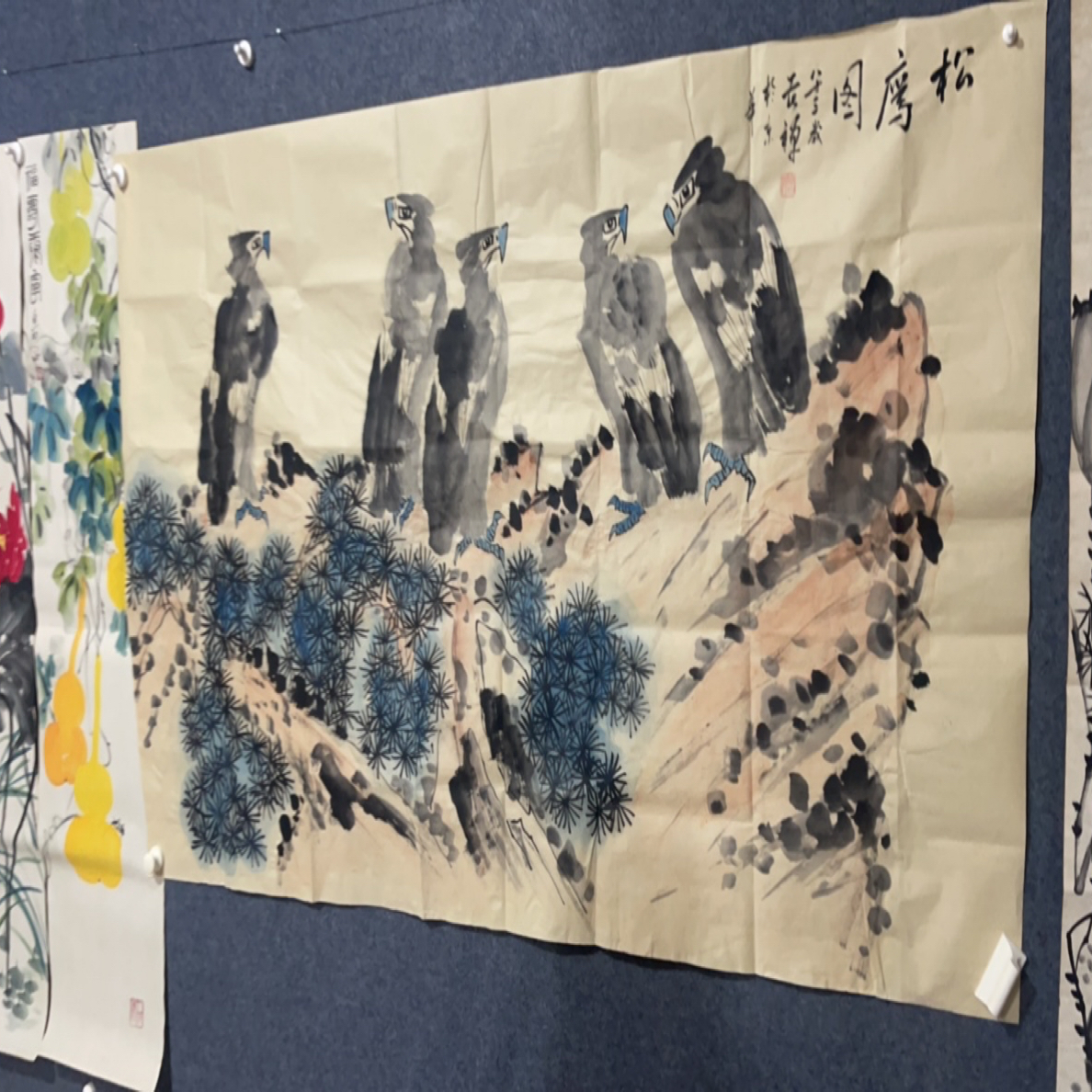 玖玖画院。 大六尺鹰