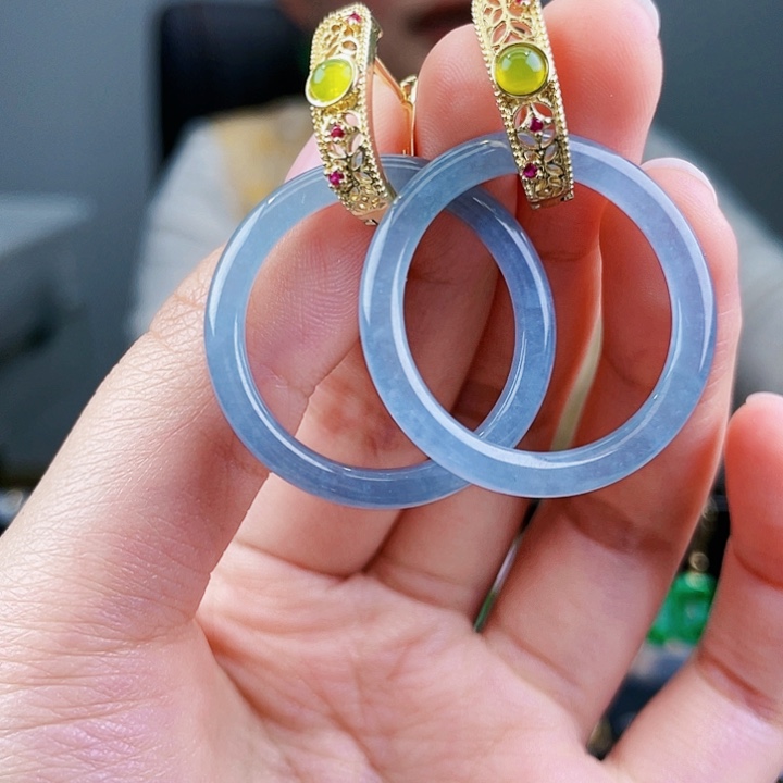 翡翠耳饰未镶嵌饰品