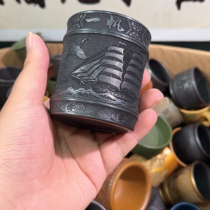 茶杯紫砂全手工紫砂主人杯