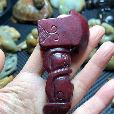 白玉菩提吊坠摆件