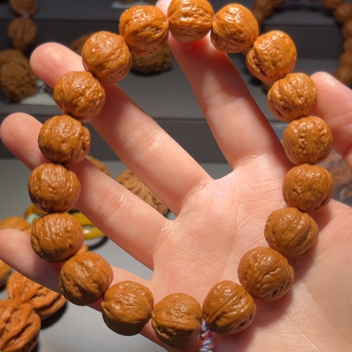 师***了把件文玩核桃八棱手持183