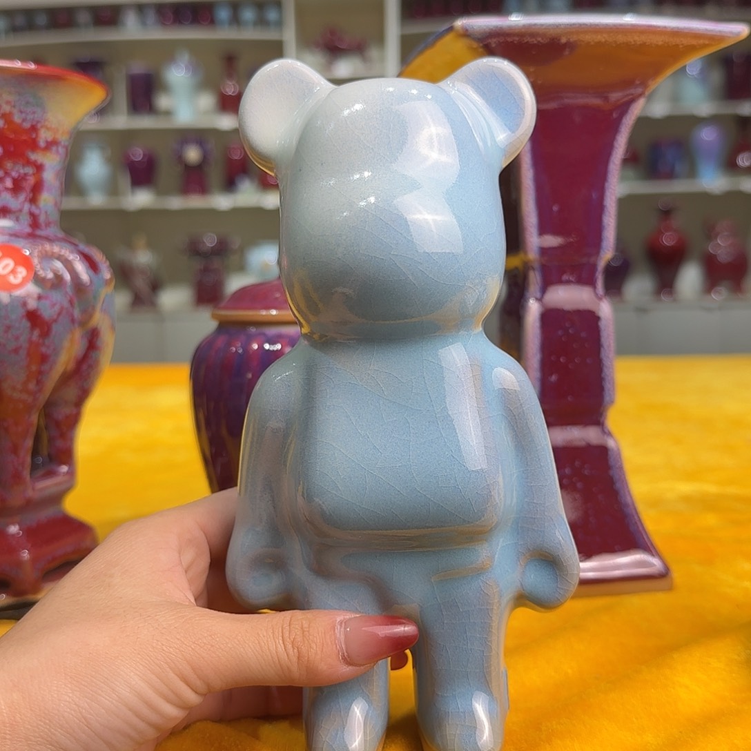 陶摆件郑家钧窑摆件