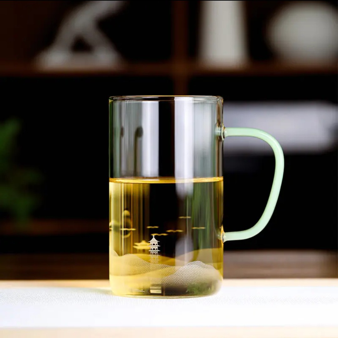 禾器 清简杯（江山如画）浅玉