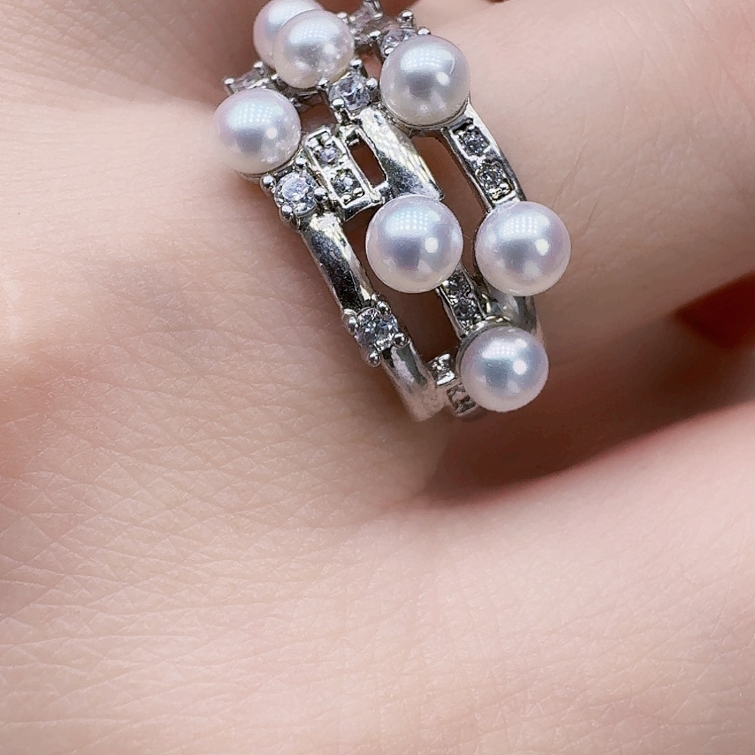 戒指未镶嵌淡水珍珠