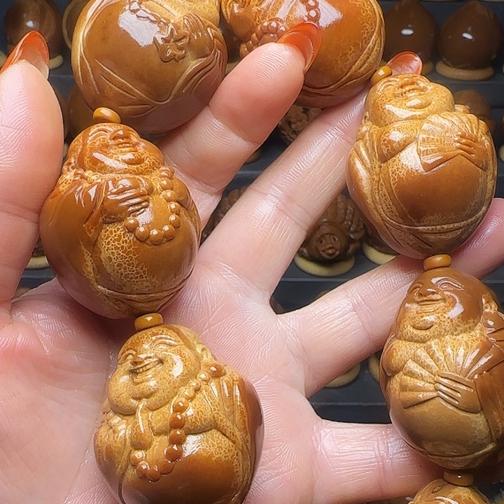 小***子橄榄核手串/手链弥勒手持