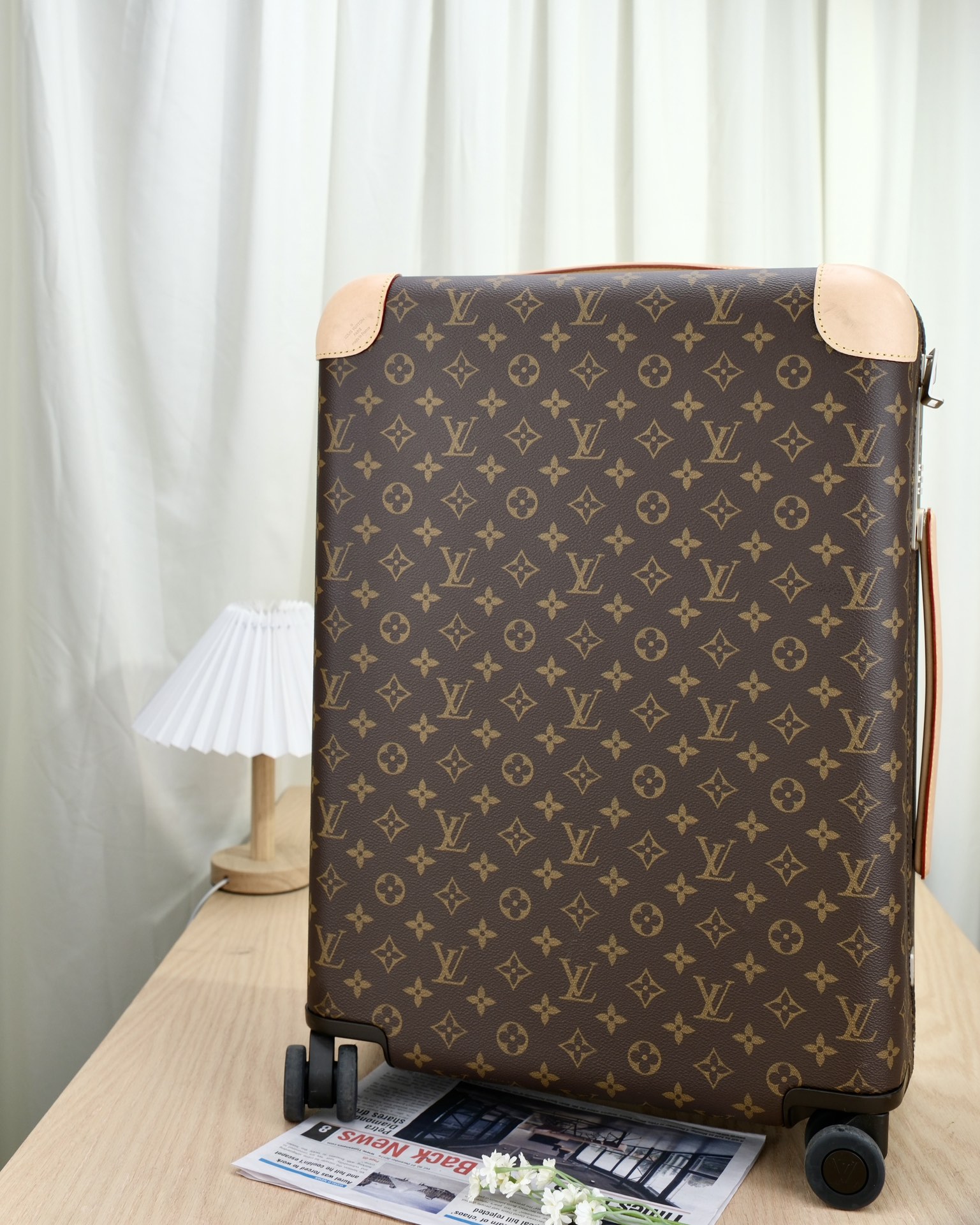 99新 LouisVuitton/路易威登 嘉壹/(jimai)LV四轮老花拉杆箱 22寸