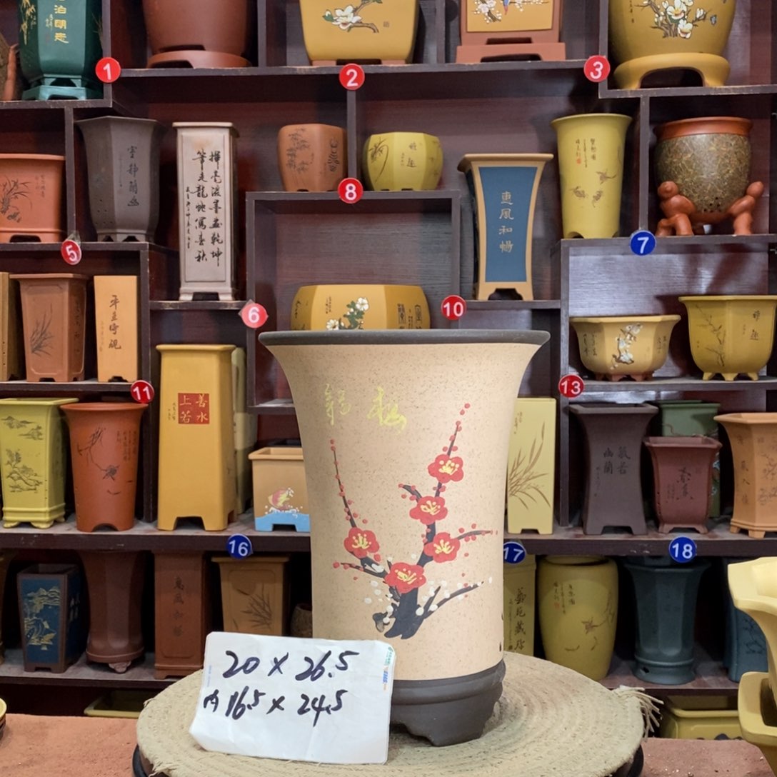 紫砂艺术紫砂花盆