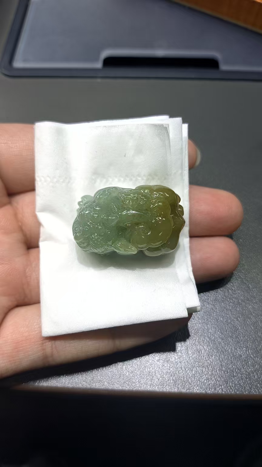 天然翡翠A货挂件262