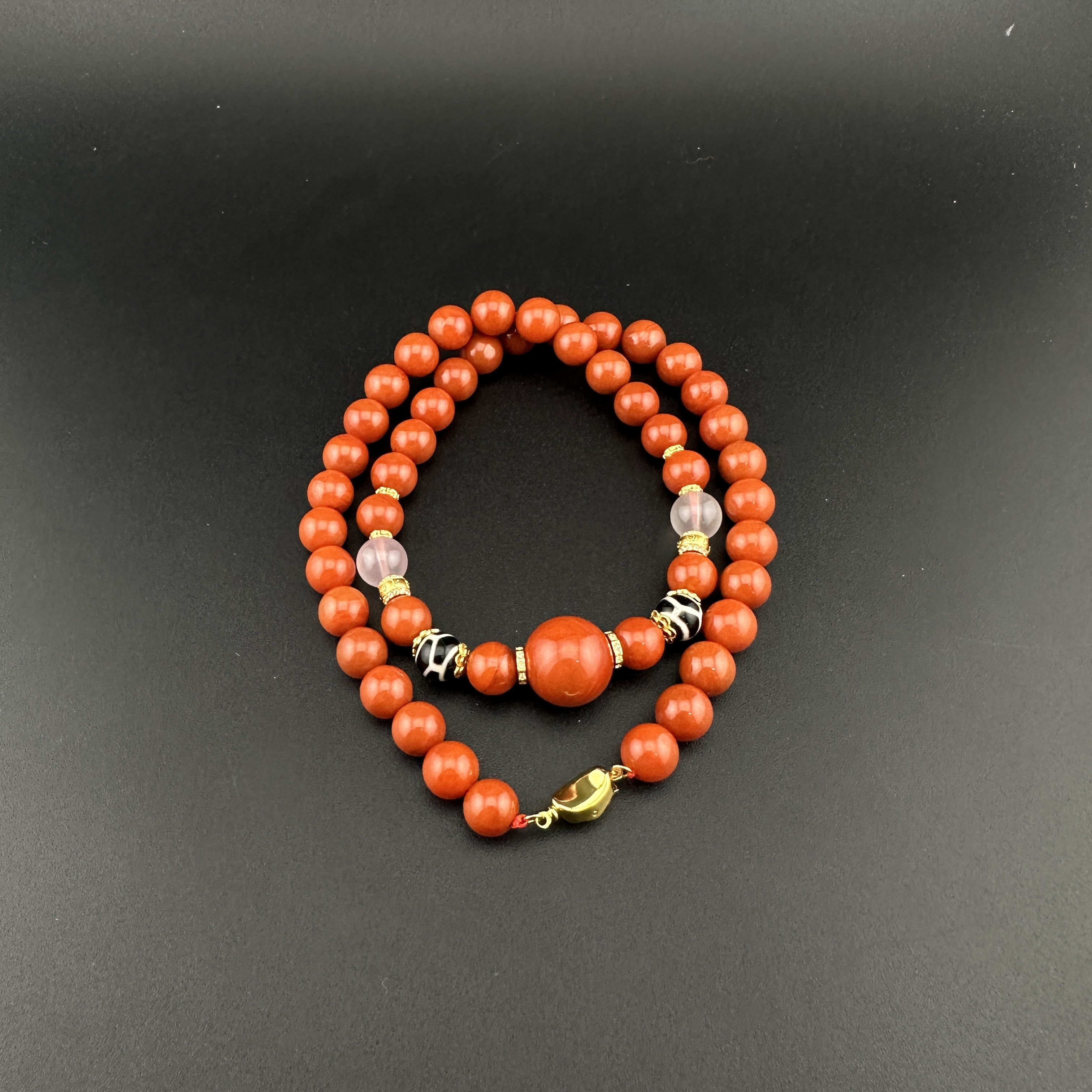 BY1231FYBJ标023 北玉精选 南红项链 多样性发货