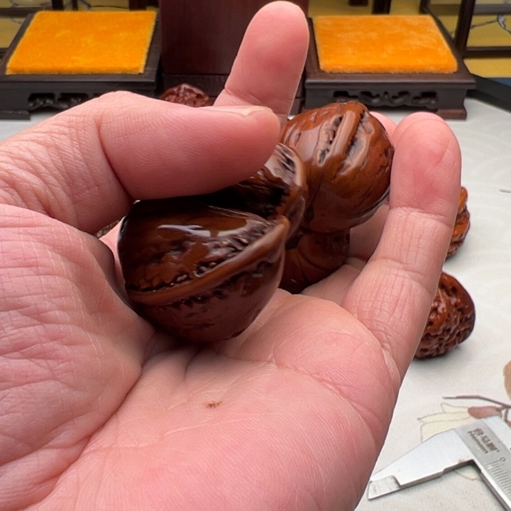 文玩核桃吊坠祖***人连体双拌