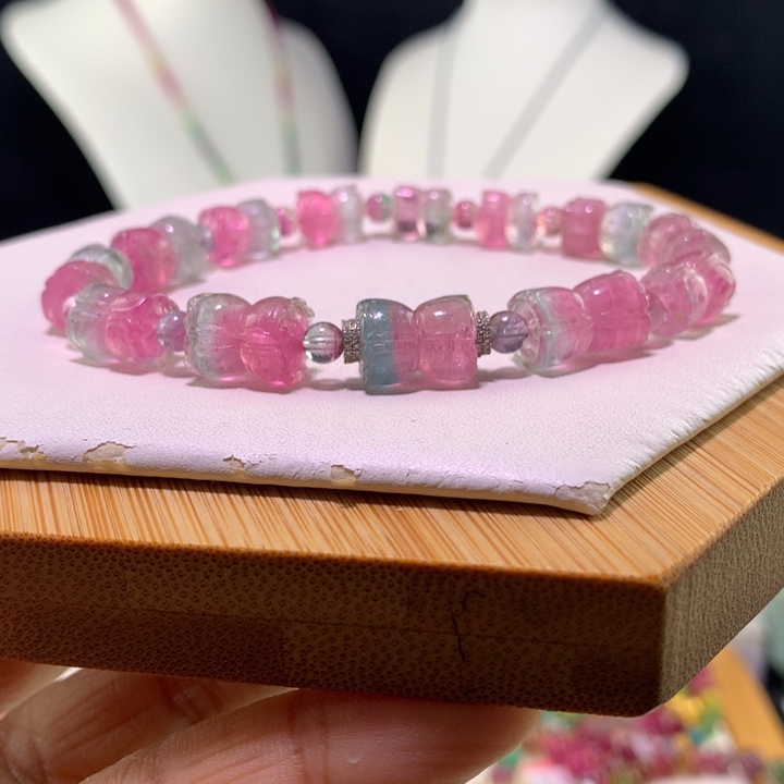 双色碧玺手链未镶嵌