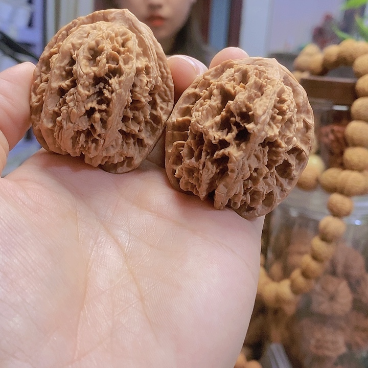 【闪购商品】文玩核桃把件43中国大花