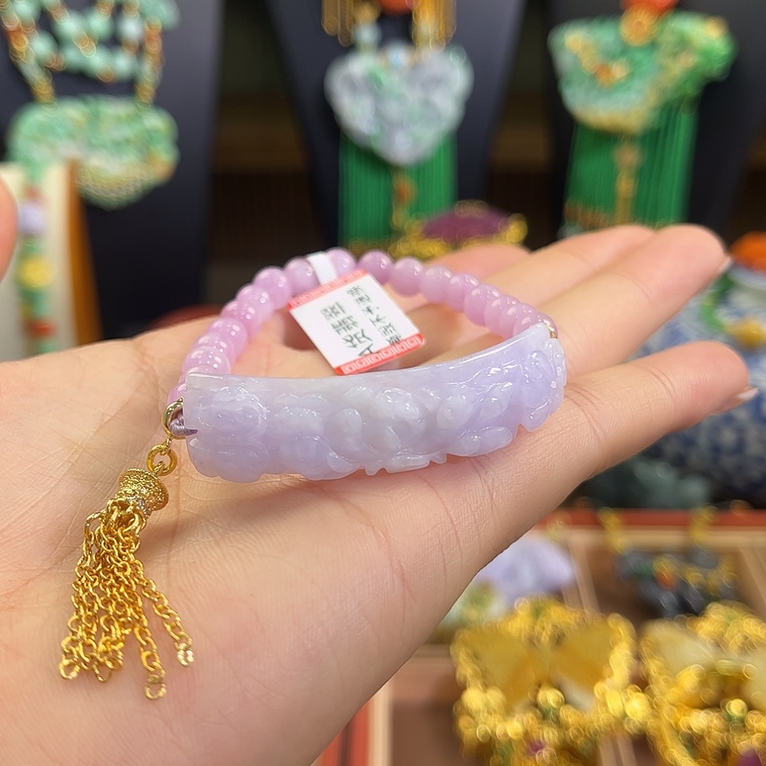 翡翠未镶嵌手链新品福利