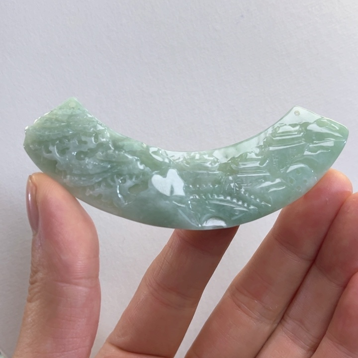 翡翠吊坠(赠链)未镶嵌代编织