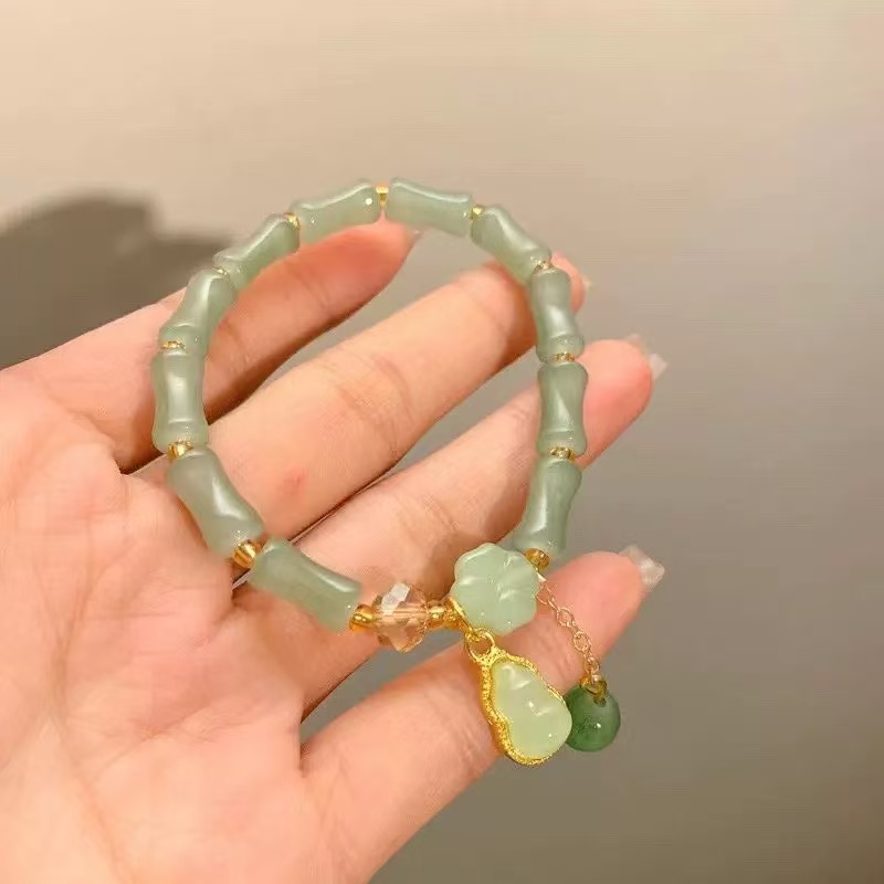 竹节绿琉璃单圈（无礼盒）607