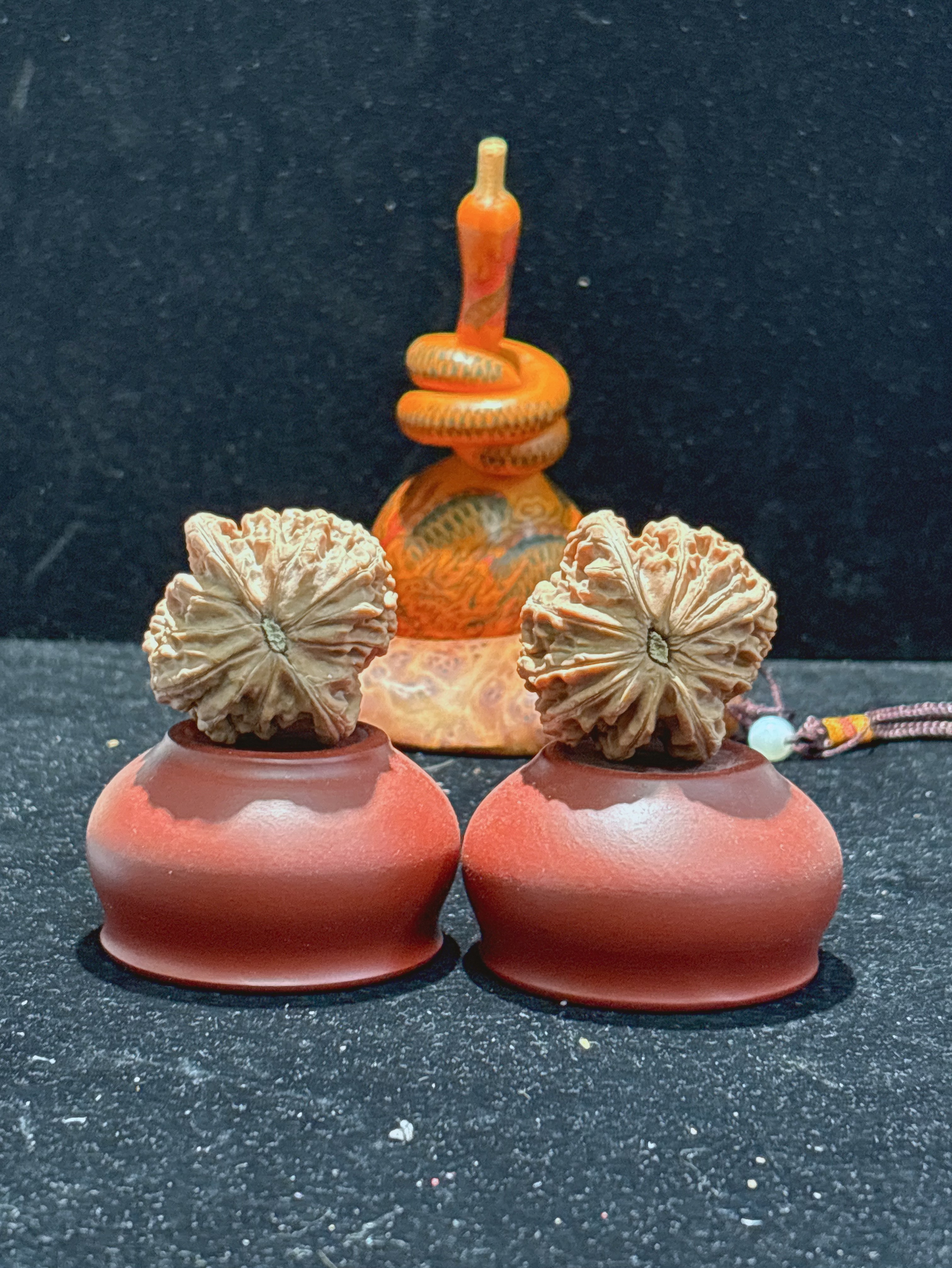 X邢台《山地磨盘》文玩核桃把件