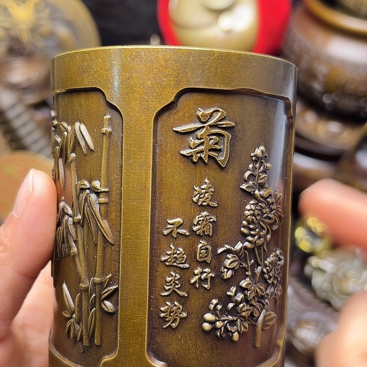 铜器摆件老王直播间