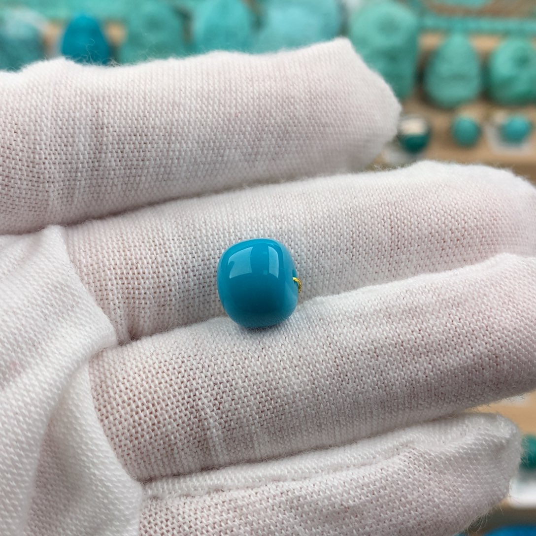 绿松石暴暴蓝老型9.9mmx8.2mm未镶嵌