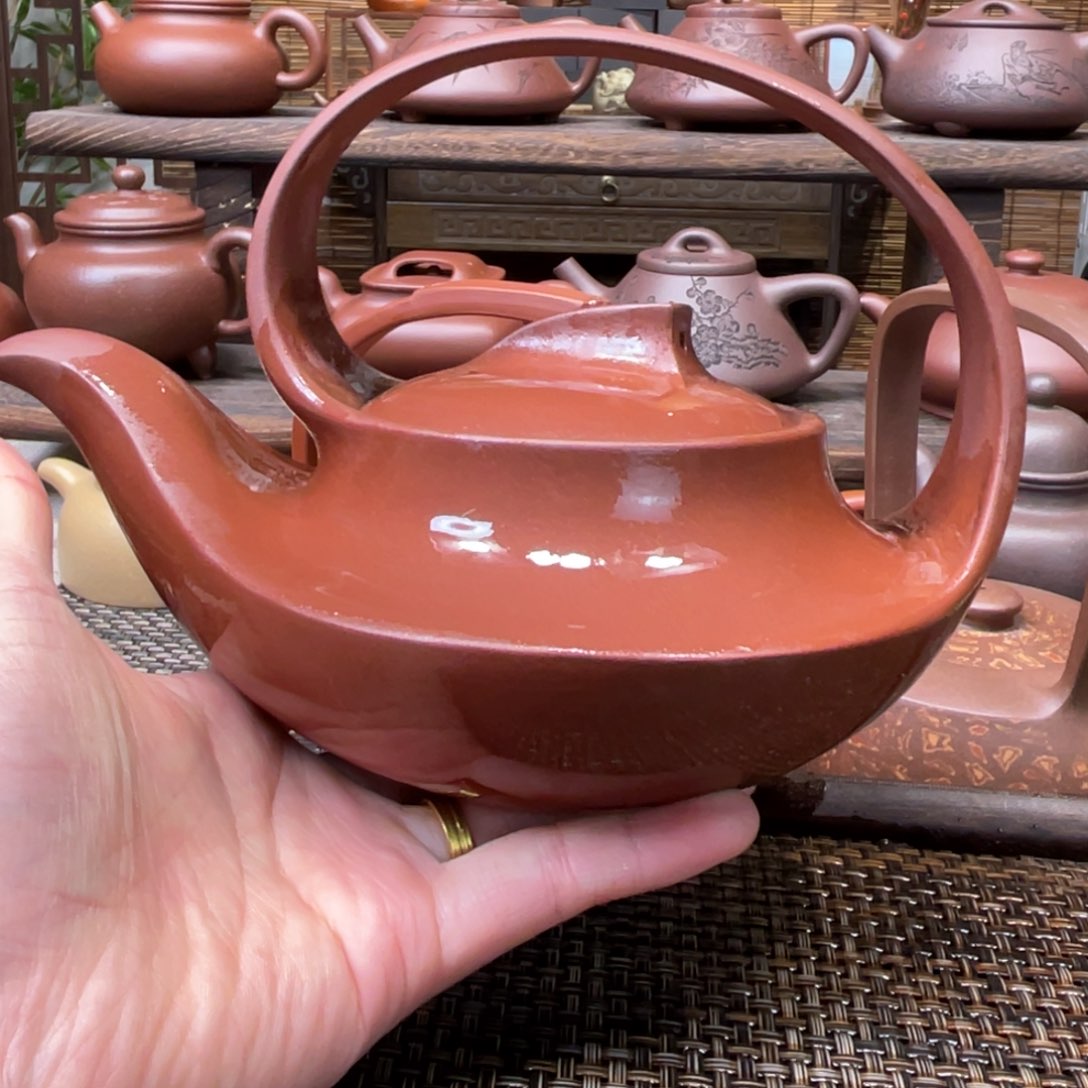 紫砂茶壶宜兴原矿紫砂手工制500