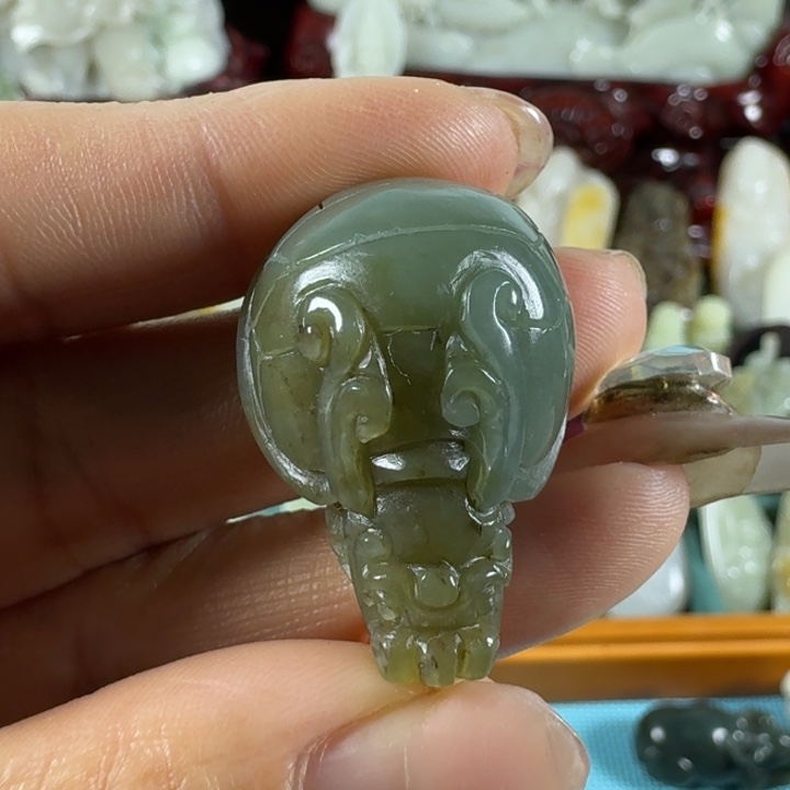 和田玉未镶嵌挂件