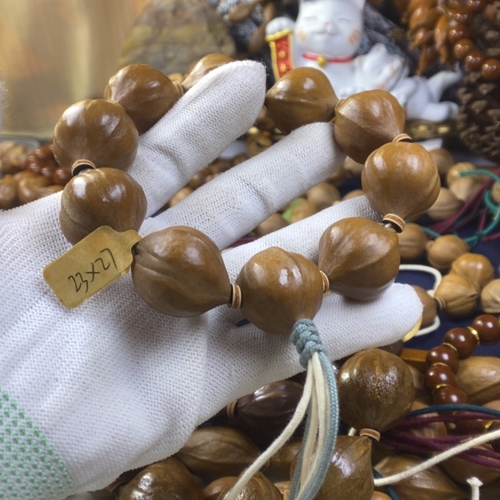 奥***星手串/手链橄榄核23-27三花饱满