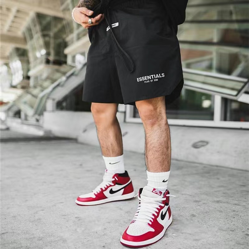 ESSENTIALS 25FALL夏季新款美式运动休闲梭织速干短裤高街潮服男