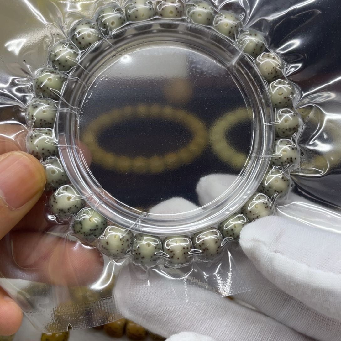 星月菩提手串月留白 牛毛星