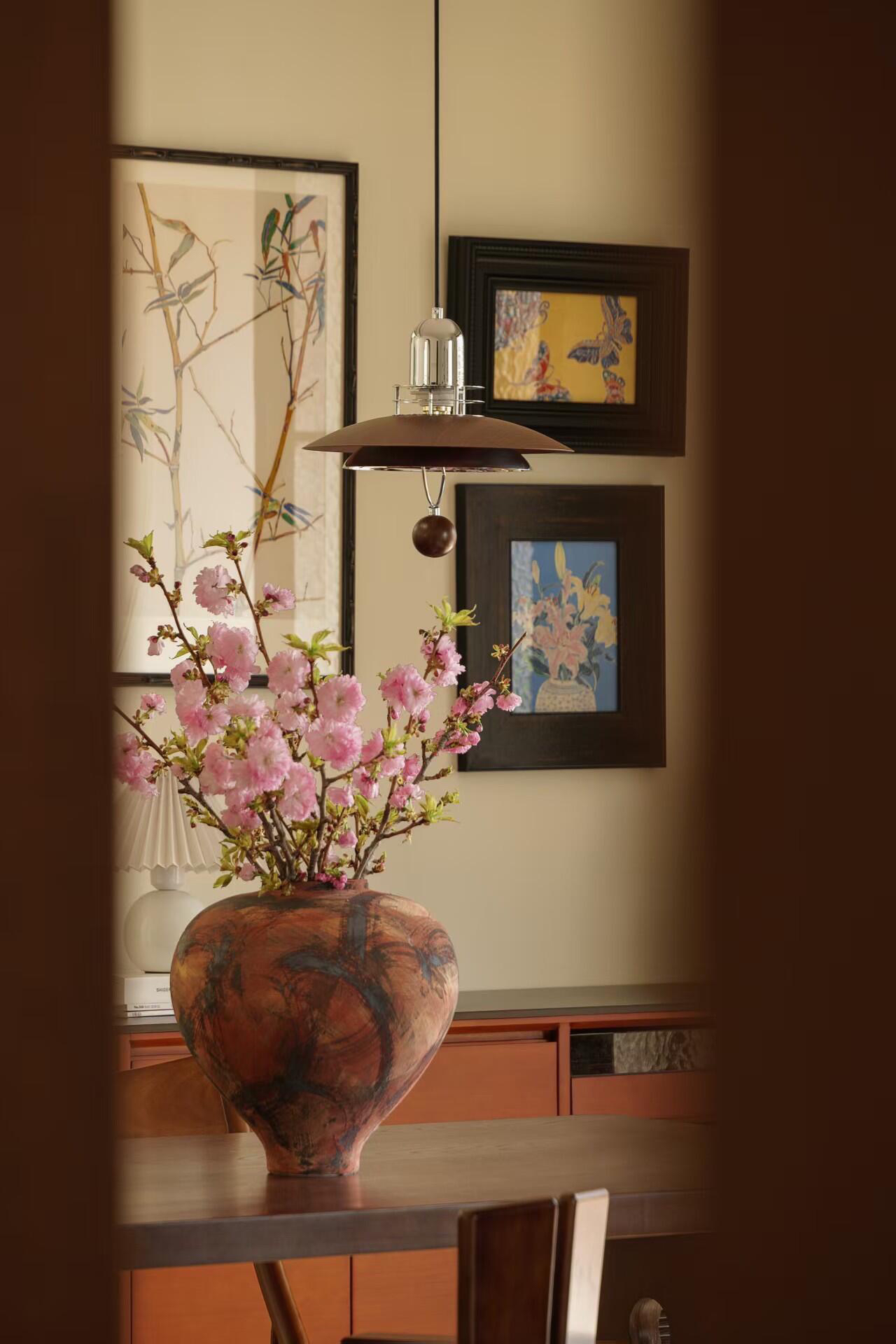 【木星】中古包豪斯餐厅吊灯胡桃木吊灯